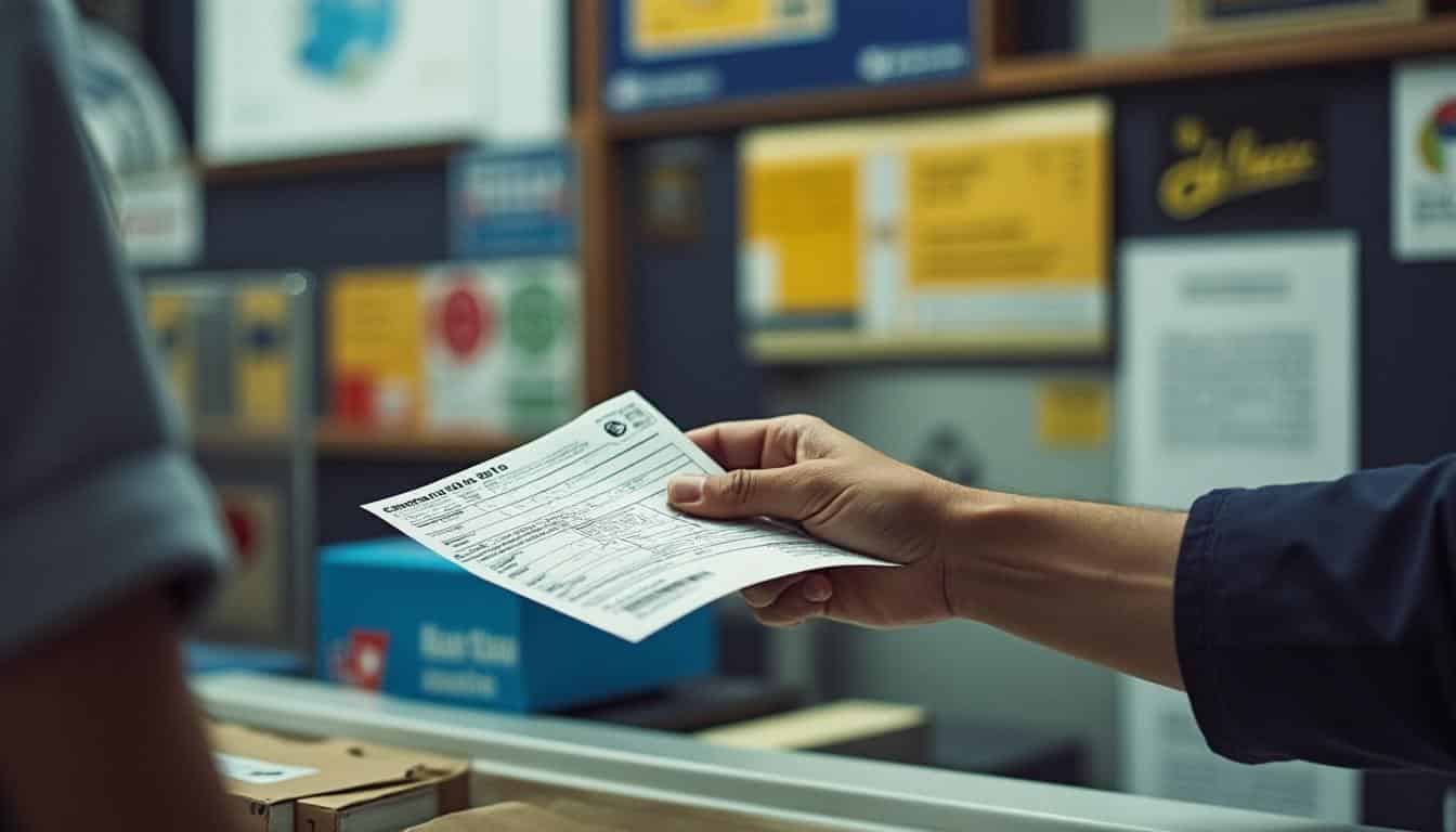 Déposer une preuve de livraison au guichet d'expédition