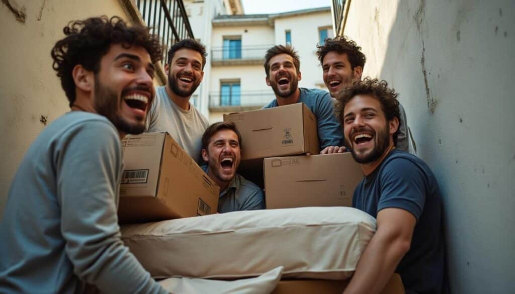 Gif humour du déménagement : rire et légèreté pour bien vivre