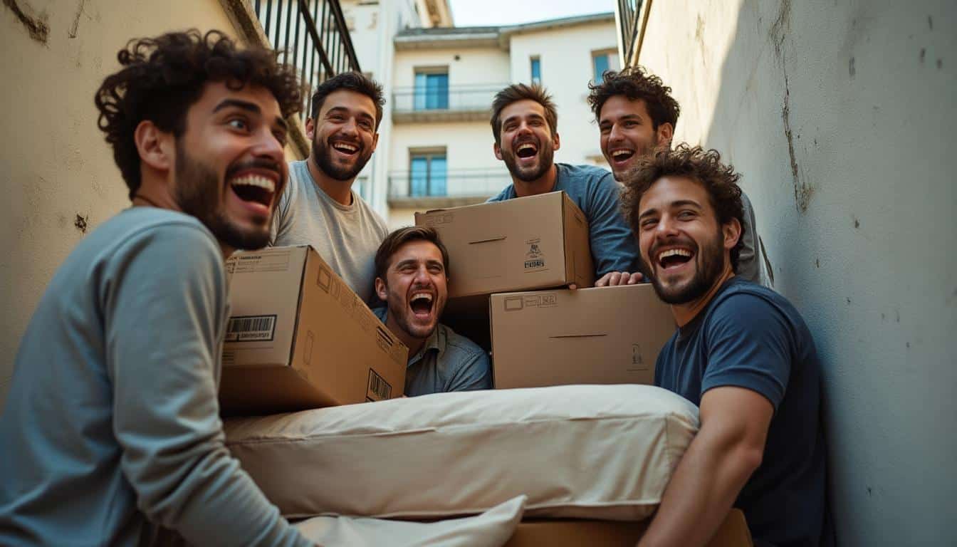 Gif humour du déménagement : rire et légèreté pour bien vivre