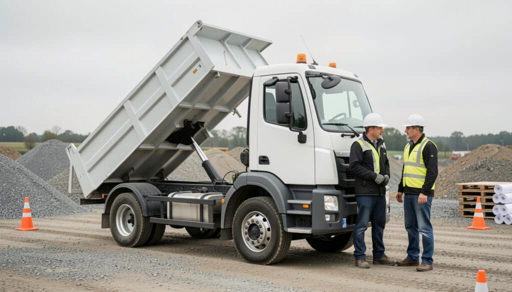 Choisir un camion-benne de chantier sans se tromper