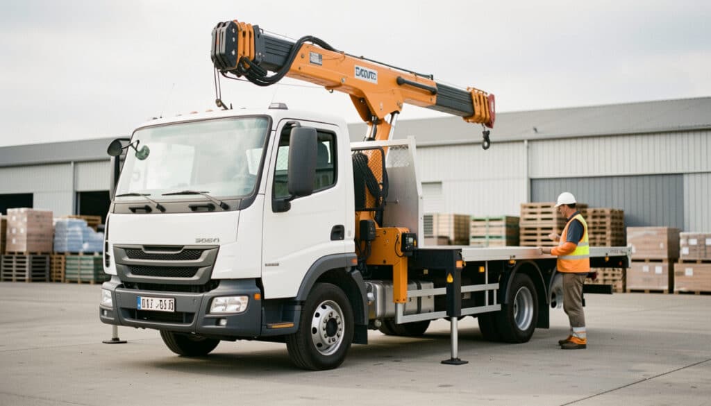 Camion plateau avec grue de 3,5 t : bien le choisir
