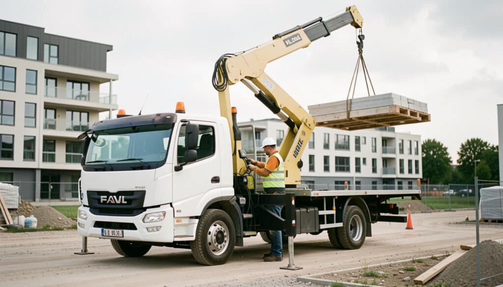 Camion-grue VL : usages, levage et critères de choix
