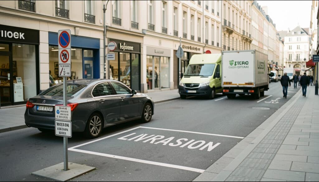 Peut-on se garer sur une place de livraison ?